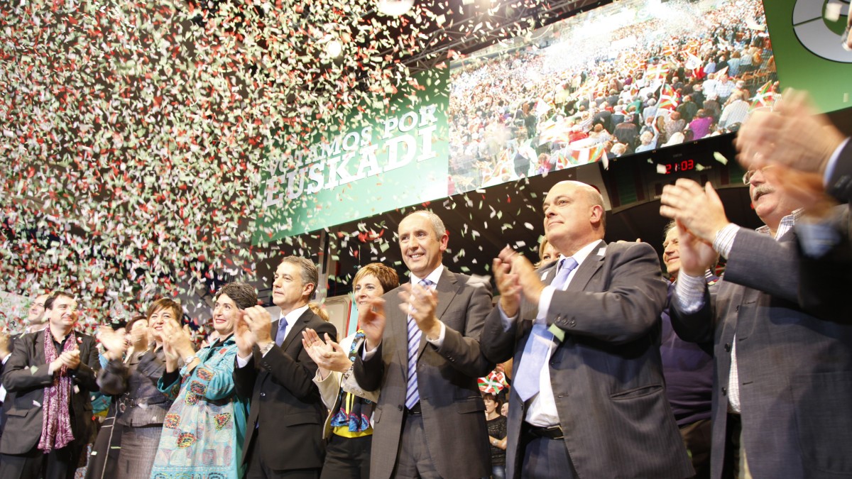 Iñigo Urkullu, Josu Erkoreka, Arantxa Tapia y Emilio Olabarria. La Casillan