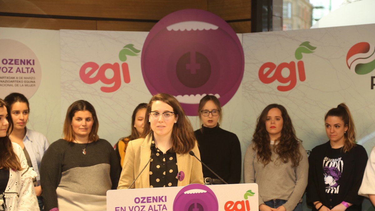 Lectura del manifiesto de EGI en favor del 8 de Marzo - 2019