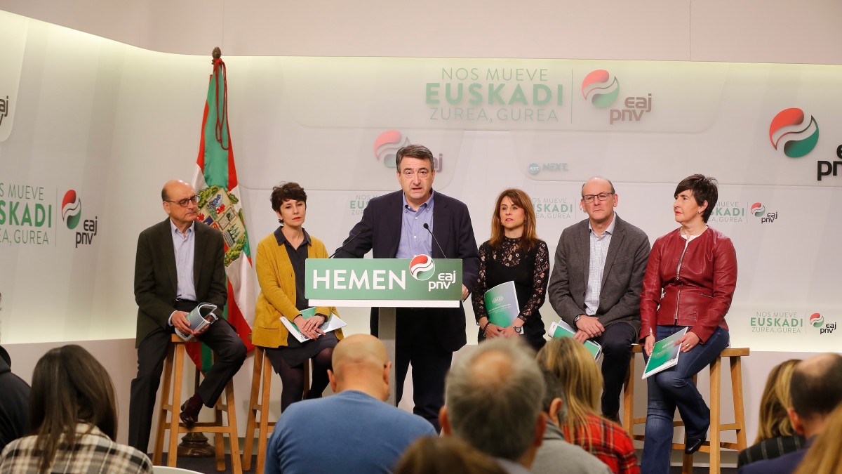 Presentación del programa electoral de EAJ-PNV para el Congreso y Senado en las elecciones del 28-A