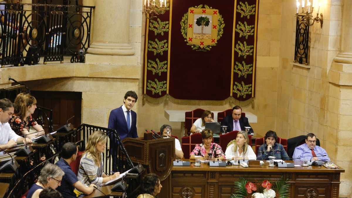 Pleno elección Diputado General de Bizkaia 2019 Unai Rementeria 