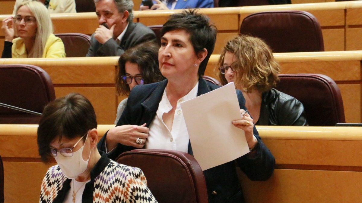 María Dolores Etxanok neskatilen, enpakatzaileen eta saregileen erretiroaren arloan onurak aitortzeko konpromisoa legez babestera premiatu du Espainiako Gobernua