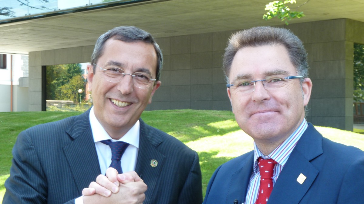 Jose Luis Bilbao e Imanol Landa en Biscaytik, Getxo