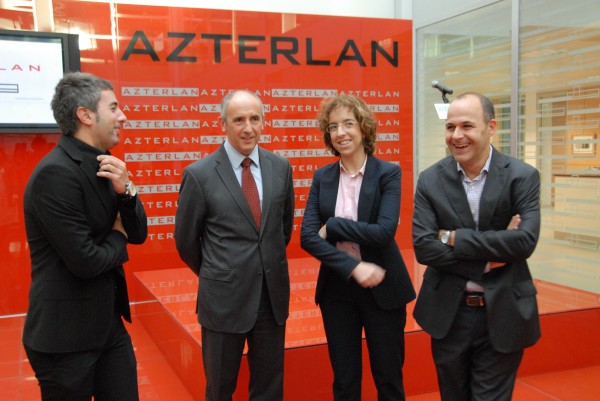 Erkoreka , Esteban, Irigoras, Totorikaguena y Zarrabeitia visitan Azterlan, Durango