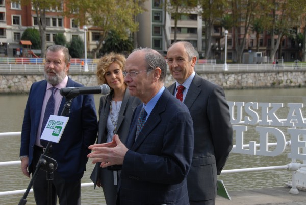Josu Erkoreka, Aitor Esteban eta Pedro Azpiazu Bilboko udal taldearekin