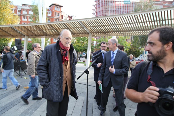 Josu Erkoreka e Iñaki Azkuna en Indautxu
