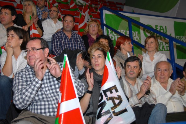 Iñigo Urkullu, Josu Erkoreka, Arantxa Tapia eta Emilio Olabarria. Bilboko 