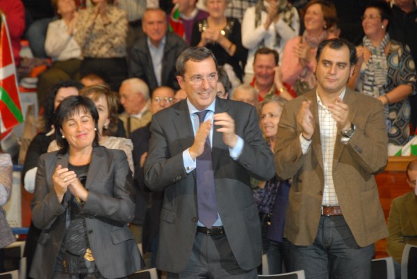 Iñigo Urkullu, Josu Erkoreka, Arantxa Tapia eta Emilio Olabarria. Bilboko 