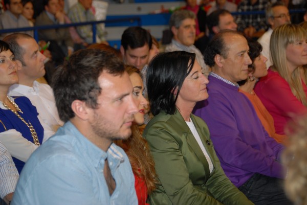 Iñigo Urkullu, Josu Erkoreka, Arantxa Tapia y Emilio Olabarria. Mitin de La Casilla