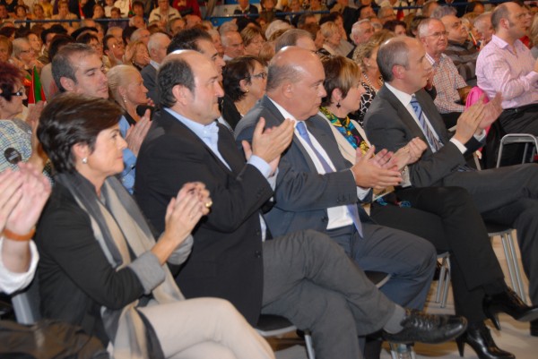 Iñigo Urkullu, Josu Erkoreka, Arantxa Tapia eta Emilio Olabarria. Bilboko 