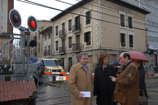 Arieta-Araunabeña, Irigoras y Ortuzar sobre el soterramiento del tren en Durango