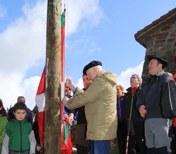 Andoni Ortuzar en Bizkargi en la víspera de Aberri Eguna