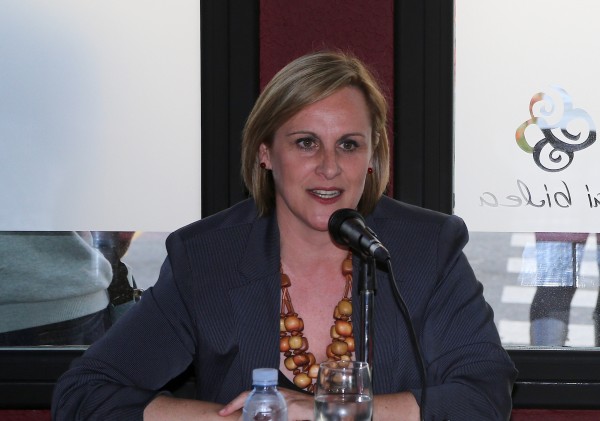 Itxaso Atutxa en el homenaje al Discurso de Sabino Arana en Larrazabal