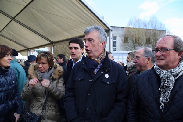 Itxaso Atutxa, Unai Rementeria eta Irene Pardo  Durangaldeako EAJ PNVren jendearekin Abadiñon