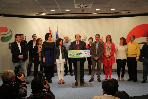 EAJk Europar Legebiltzarrerako hauteskundeak irabazi ditu