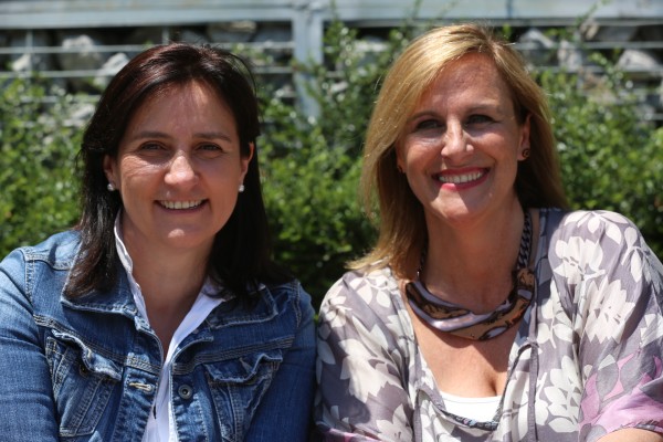 Itxaso Atutxa con representantes de Ezkerraldea Meatzaldea