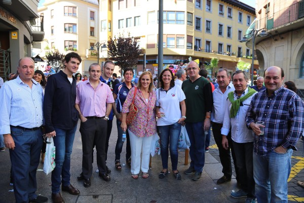 Ortuzar eta Atutxa Gernikako Azken Astelehenean egon dira Maria Uribe Gernikako alkatetzarak