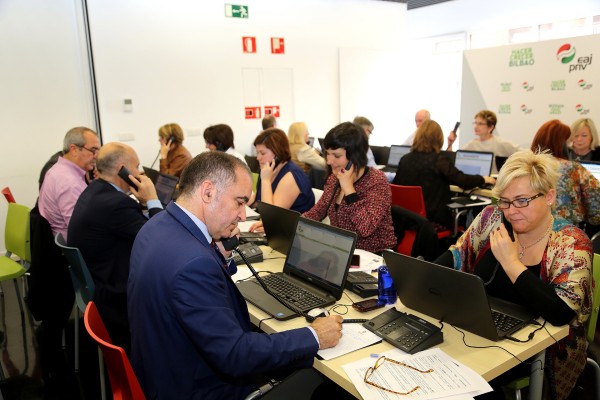 Puesta en marcha del call center de EAJ-PNV en Bizkaia