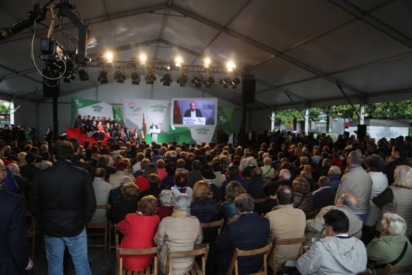 Mitin Barakaldo - Amaia del Campo, Unai Rementeria, Iñigo Urkullu, Andoni Ortuzar