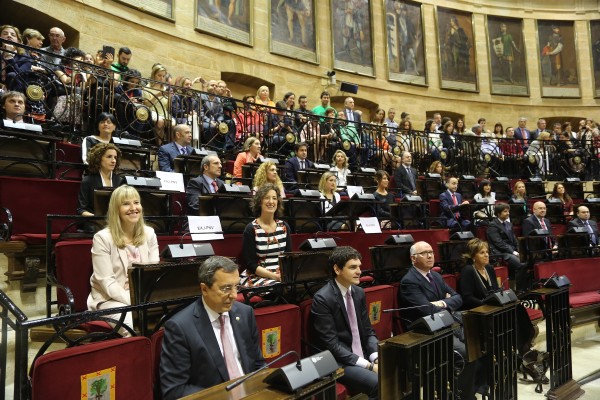 Las Juntas Generales de Bizkaia han quedado constituidas esta mañana en el pleno celebrado en la cas