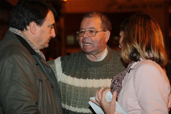 Aitor Esteban, Pedro Azpiazu eta Amaia del Campo Barakaldon