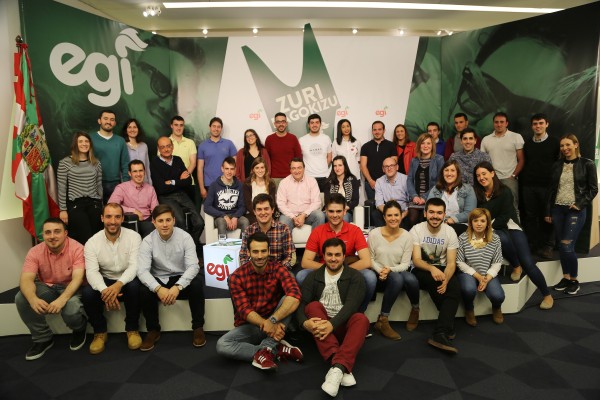 Euzko Gaztedi EGI, Aitor Esteban, Joseba Agirretxea eta Mikel Legardarekin topaketa