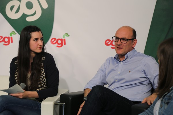 Encuentro de Euzko Gaztedi EGI con Aitor Esteban, Joseba Agirretxea y Mikel Legarda