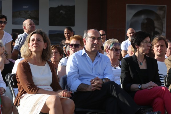 Ekitaldia Barakaldon. Iñigo Urkullu, Andoni Ortuzar, Aitor Esteban