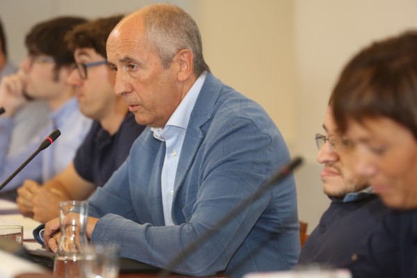 Josu Erkoreka en el debate de UPV-EHU