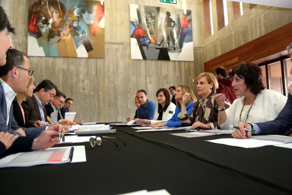 Aitor Esteban. Encuentro con alcaldes y alcaldesas de Ezkerraldea Meatzaldea . Ortuella