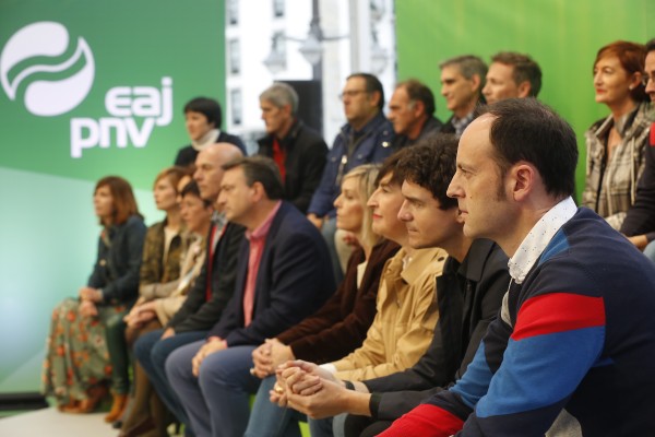 Mitin Lekeitio. Itxaso Atutxa, Aitor Esteban, Idoia Sagastizabal y Koldo Goitia