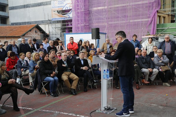 Getxoko hautagaitzaren aurkezpena. Imanol Landa, Amaia Agirre, Itxaso Atutxa 