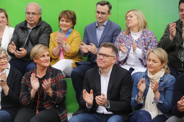 Getxoko hautagaitzaren aurkezpena. Imanol Landa, Amaia Agirre, Itxaso Atutxa 