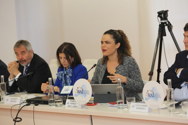 MARIANA GÓMEZ DEL CAMPO. Ex senadora PAN-México y Vicepresidenta ODCA- Organización Demócrata Cristiana América. XII Diálogos de Bilbao. Europa y América Latina