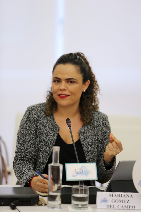 MARIANA GÓMEZ DEL CAMPO. Ex senadora PAN-México y Vicepresidenta ODCA- Organización Demócrata Cristiana América. XII Diálogos de Bilbao. Europa y América Latina