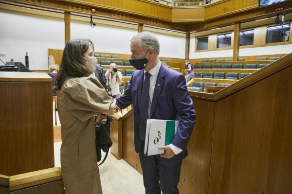 Eusko Jaurlaritzako lehendakaria hautatzeko osoko bilkura - 2020