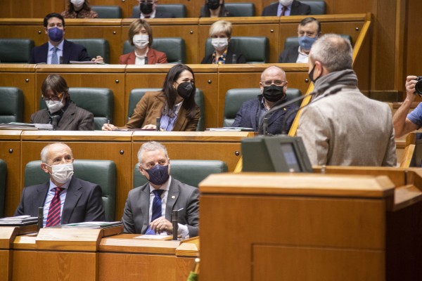 Pleno Ordinario en el Parlamento Vasco (10-02-2022)