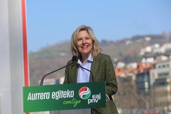 Presentación de Juan Mari Aburto Rique como candidato a la alcaldía de Bilbao por EAJ-PNV