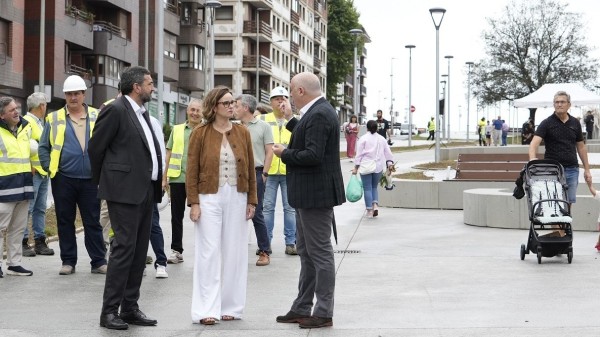 Visita al nuevo bulevar de Leioa