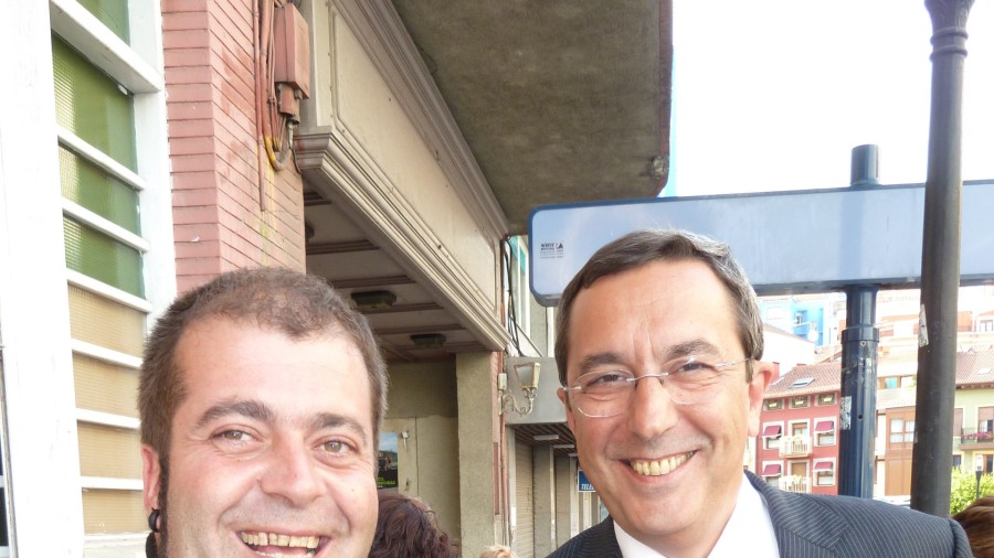 José Luis Bilbao y Xabier Legarreta en Bermeo