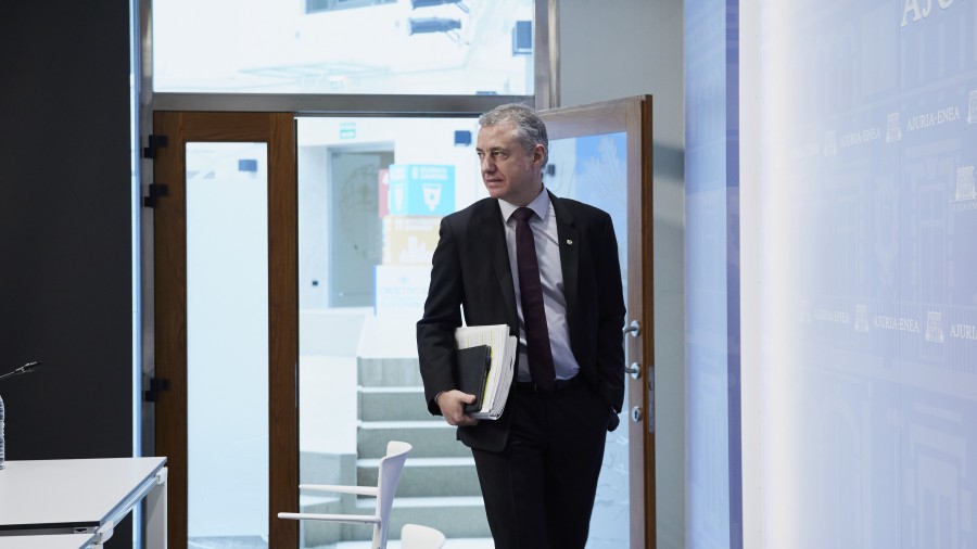 El Lehendakari Iñigo Urkullu llama a quedarse en casa en Semana Santa, manteniendo las medidas de confinamiento y autoprotección