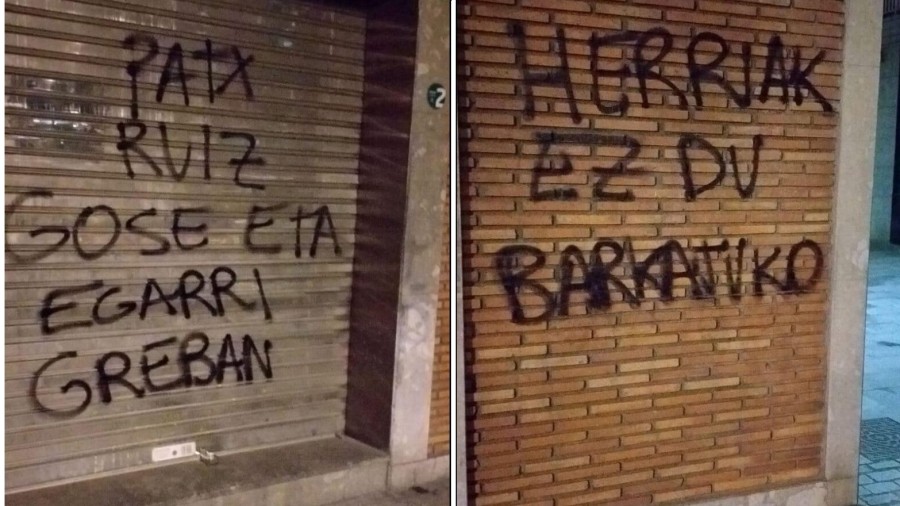 Repelega eta Mungiako batzokien kontra eginiko erasoak txarretsi ditu BBBk, aste honetako sabotajeen sekuentzia jasanezinaren azken adibideak direlarik