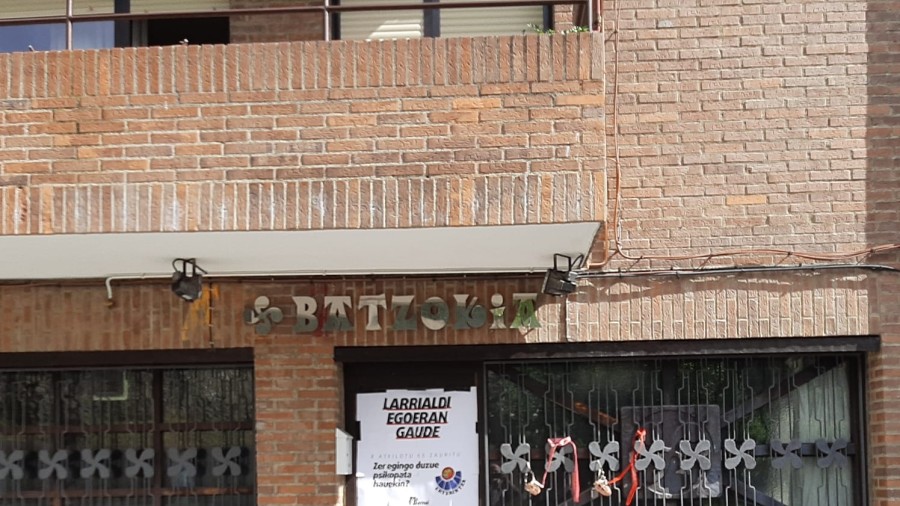 El BBB censura con rotundidad un nuevo ataque colectivo y organizado contra el batzoki de Zaldibar
