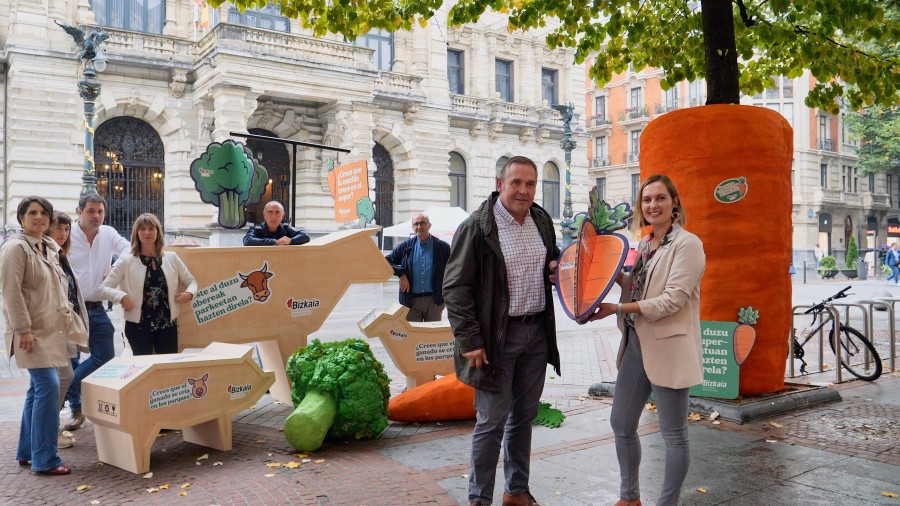 Diputación lanza una campaña para poner en valor el trabajo y los productos del sector primario en Bizkaia