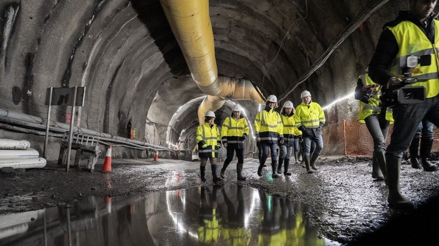 La Línea 5 del metro avanza con la excavación del túnel de línea en Usansolo