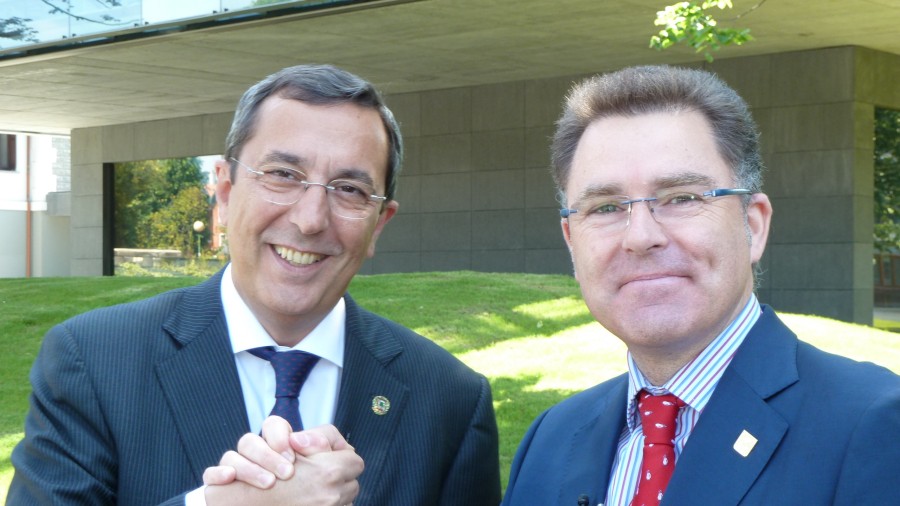 Jose Luis Bilbao e Imanol Landa en Biscaytik, Getxo